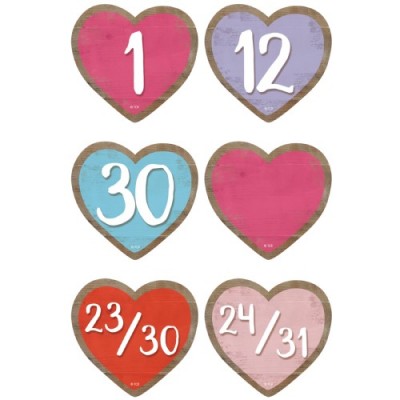 Dates Pour Calendrier : Home Sweet - Coeurs/36 pièces